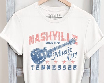 Nashville Music City Graphic Tee: Country Music Shirt