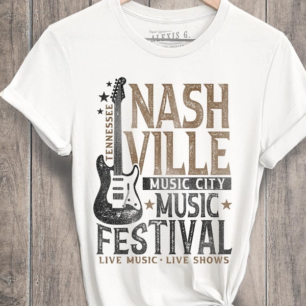 Nashville Music Festival Graphic Tee, Country Music Concert Shirt, Music City Shirt, Country Festival Shirt, Southern Girl T-Shirt, TN Gifts