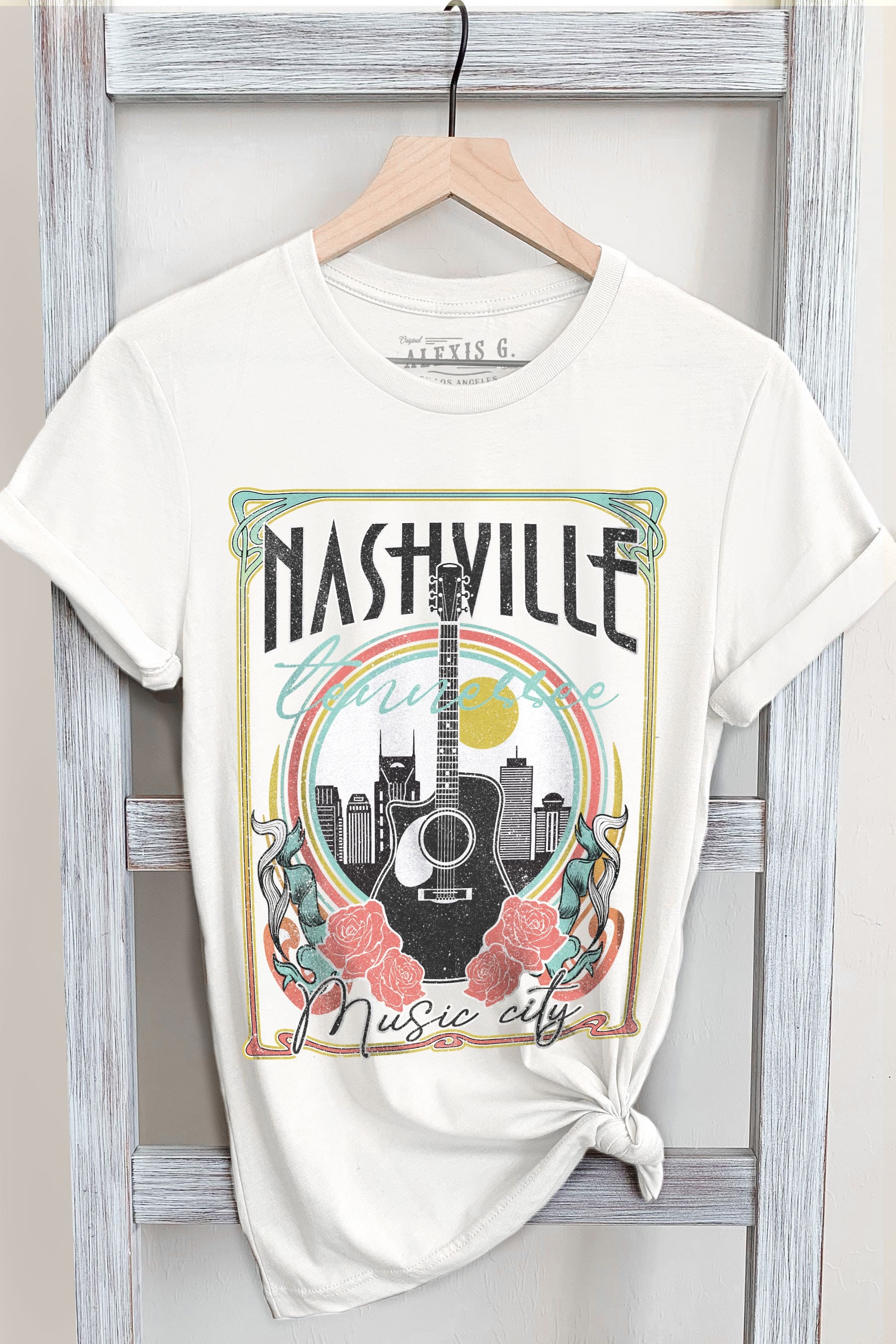 Discover Nashville Music City Graphic Tee, Country Music T Shirt, Nashville Shirt