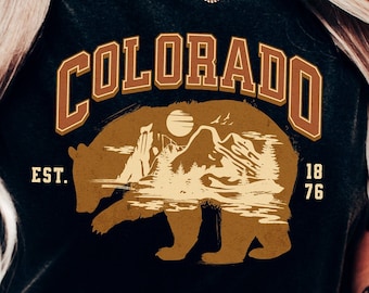 Colorado Vintage Bear Shirt, Comfort Colors, Unisex Tee, Vintage Colorado T-Shirt, Vintage Unisex T-Shirt, Colorado Gift