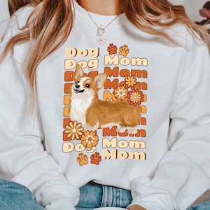 Dog custom sweatshirt, personalized dog crewneck, pet lover sweatshirt, retro dog lover sweatshirt, dog mom sweatshirt custom, dog mom