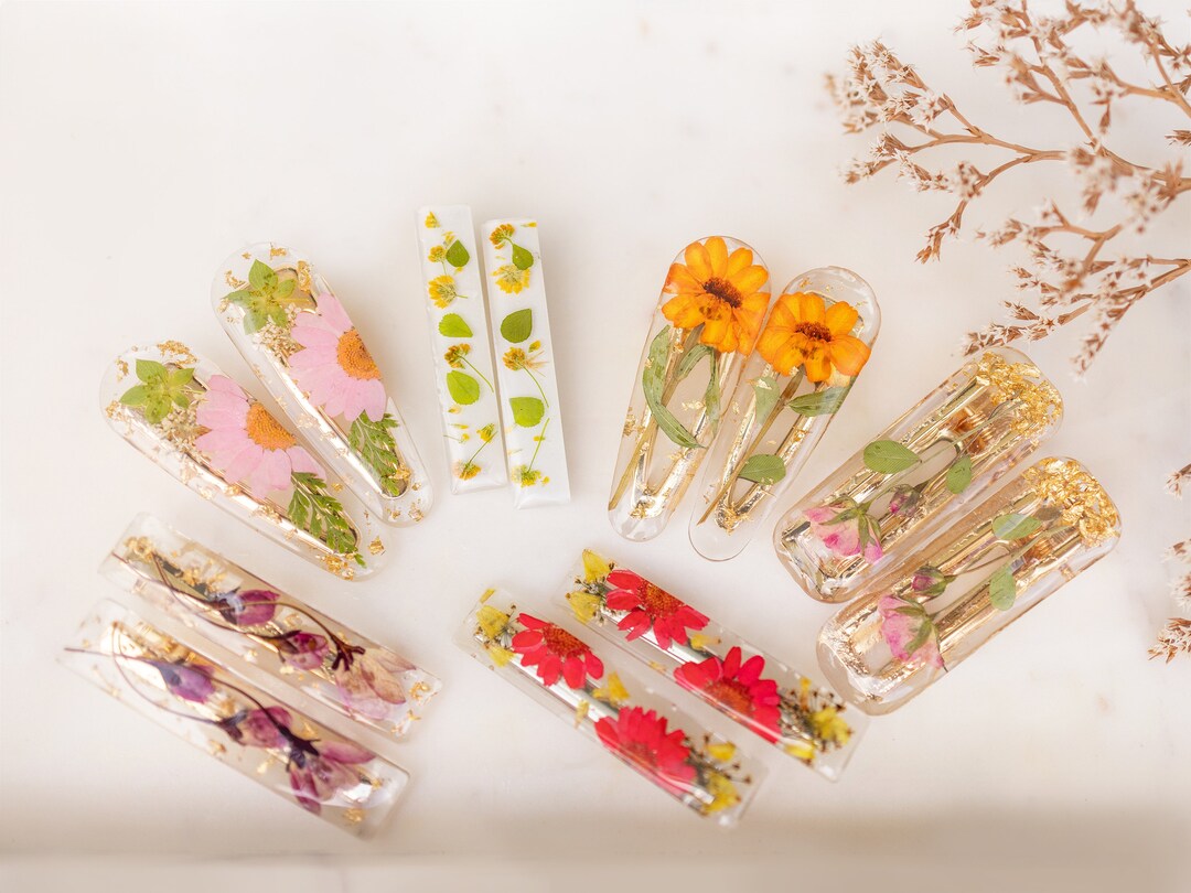 Flower Clips Etsy