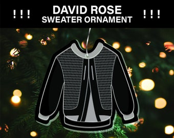 Jacket David Rose Sweater Ornament - Acrylic Schitts Creek Single Ornament