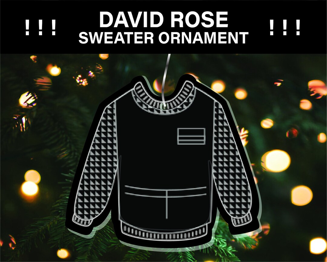 Apron David Rose Sweater Ornament Acrylic Schitts Creek - Etsy