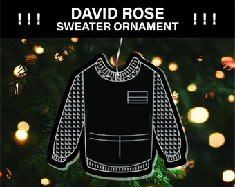 Apron David Rose Sweater Ornament - Acrylic Schitts Creek Single Ornament