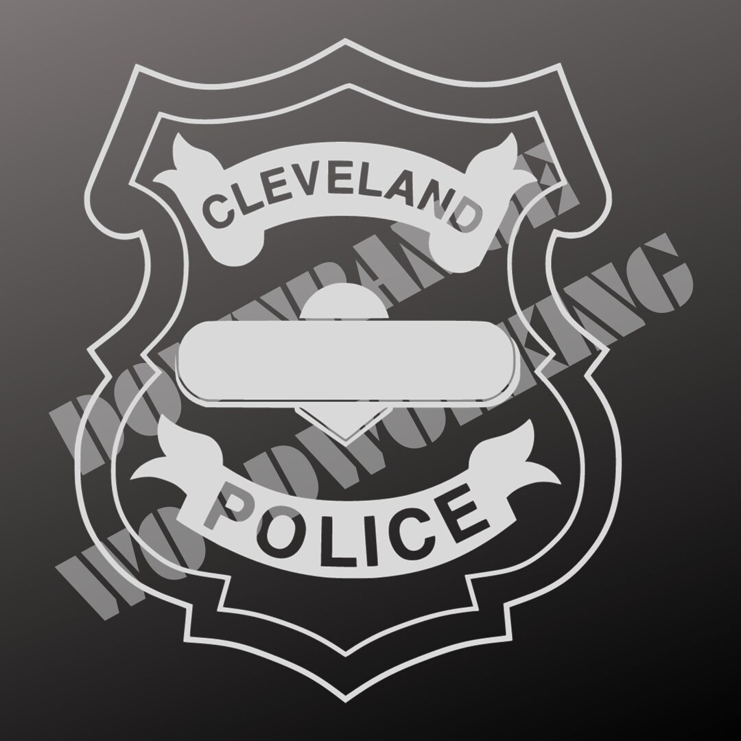 Cleveland Ohio Police Badge SVG Etsy