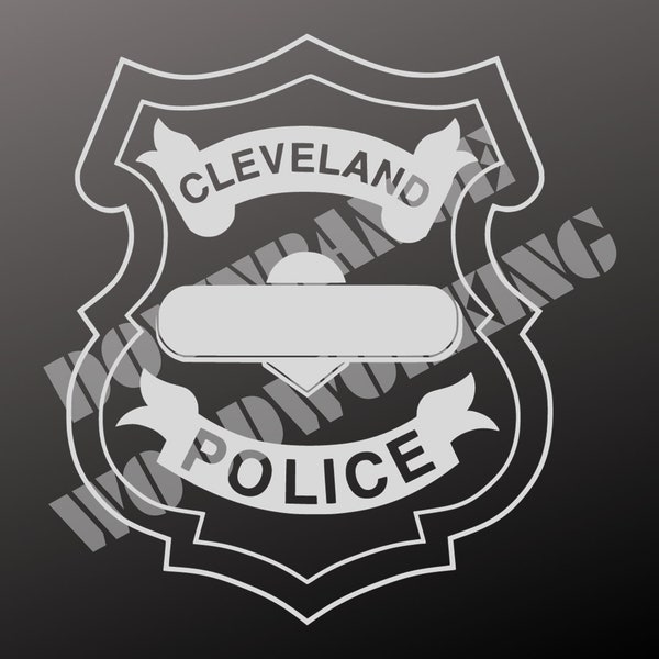 Cleveland Ohio Police Badge SVG