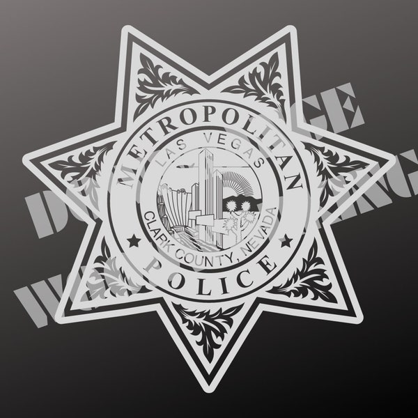 Las Vegas Metropolitan Police Badge SVG