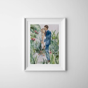 Custom Wedding Watercolor, portrait, gifts, wedding gift, weddings, wedding portrait, wedding watercolor, custom portrait, hand made gift