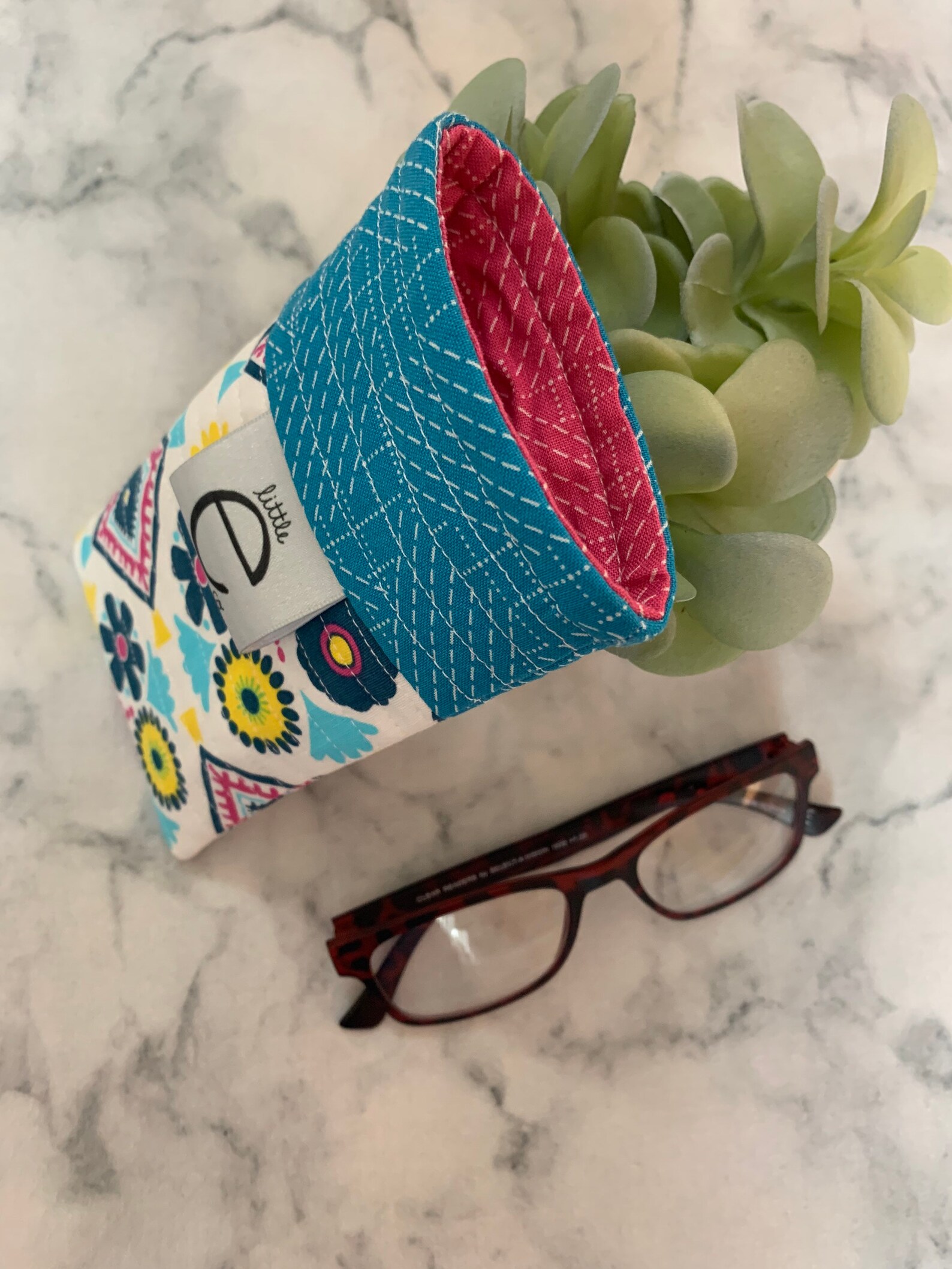 Cotton quilted Eyeglass Case Sunglass Case Durable & Soft Etsy