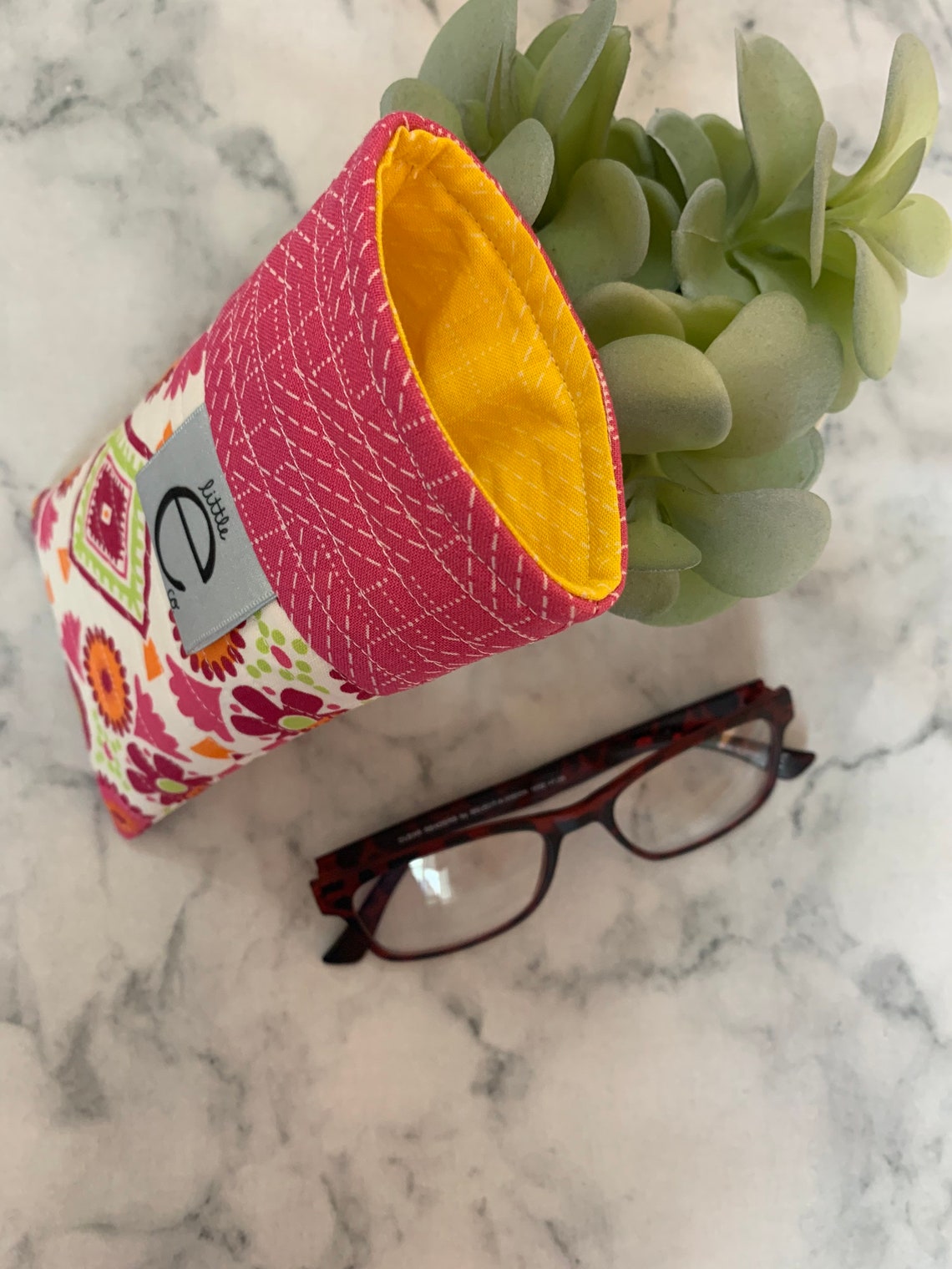 Cotton quilted Eyeglass Case Sunglass Case Durable & Soft Etsy