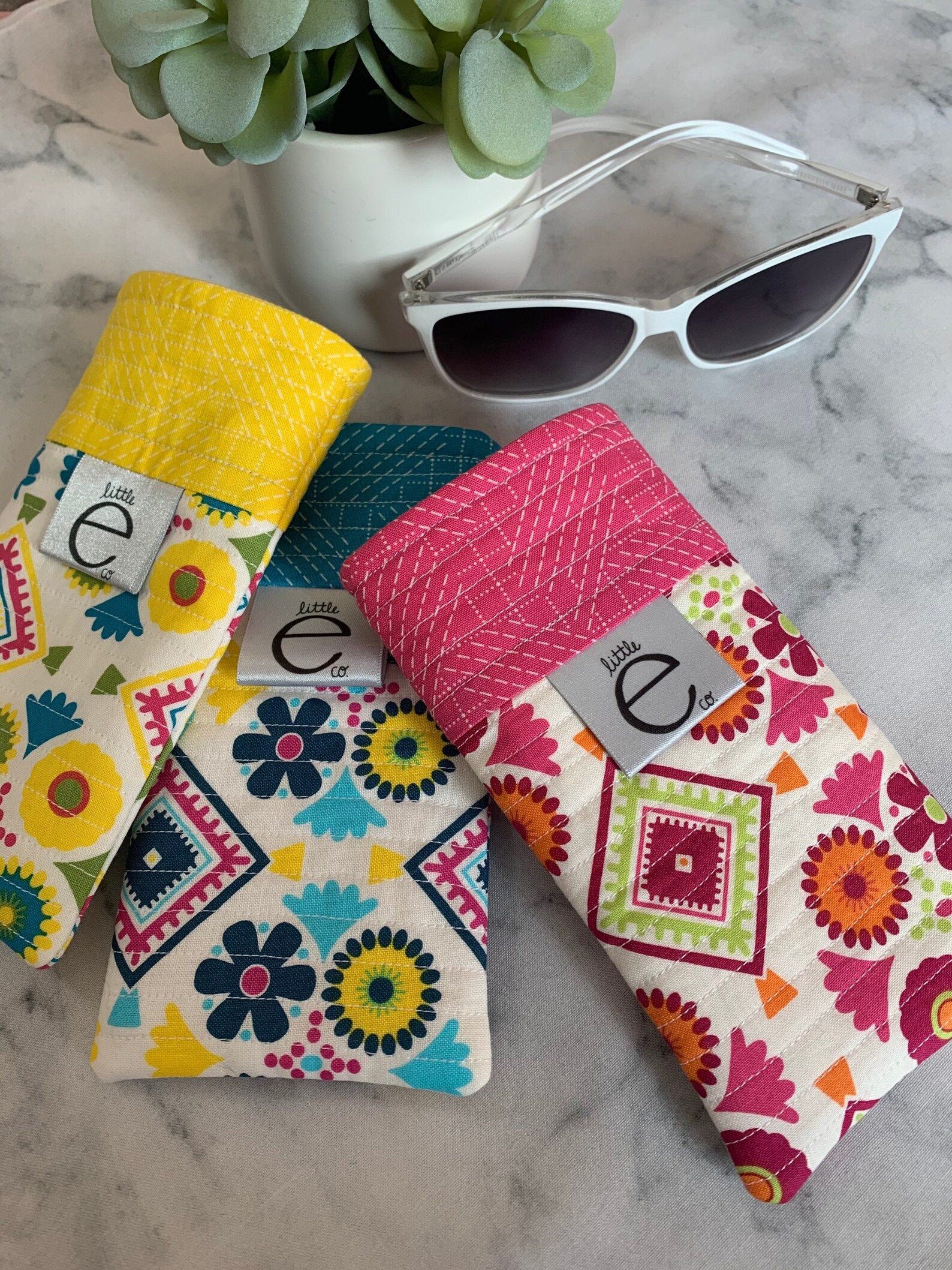 Cotton quilted Eyeglass Case Sunglass Case Durable & Soft Etsy