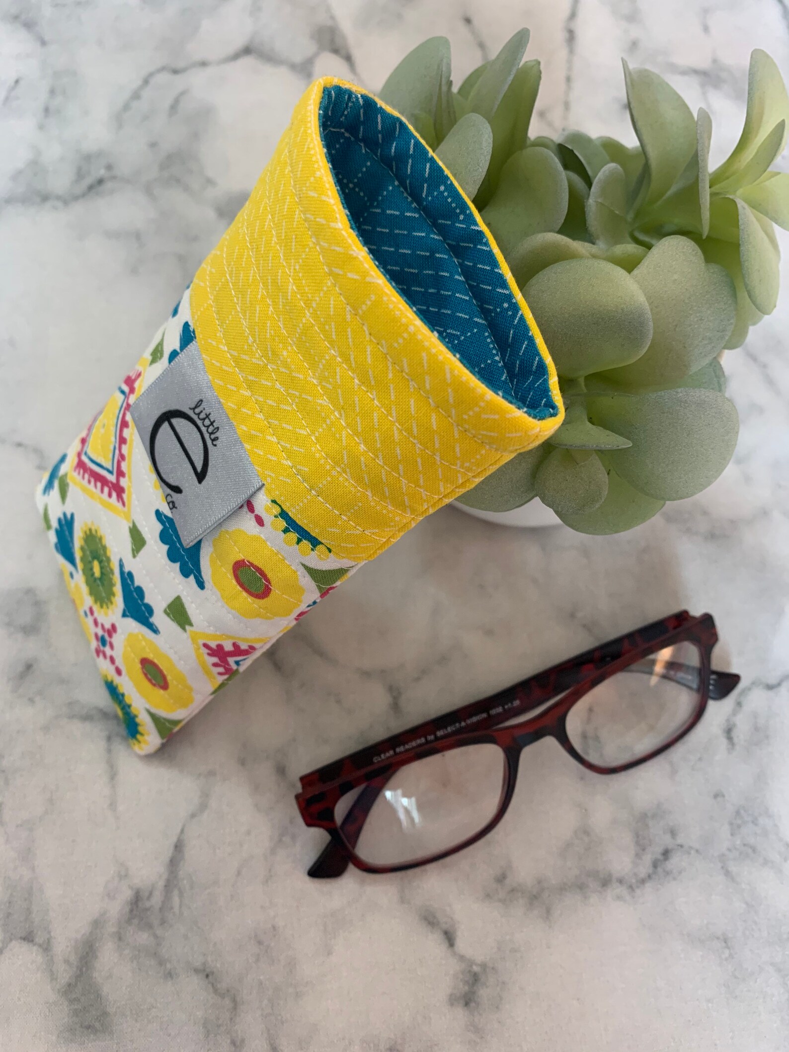 Cotton quilted Eyeglass Case Sunglass Case Durable & Soft Etsy