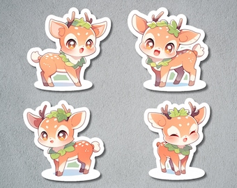 Cute Fawn Sticker Set, Sticker Set, Deer Sticker, Cute adorable Fawn Sticker, Journal Sticker, Deer Set, Bullet Journal, BuJo Supply