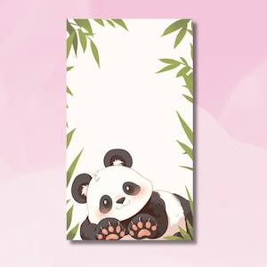 Lindo Bloc de notas Panda, Bloc de notas Jungle Panda, Lindo Bloc de notas de animales exóticos, Bloc de notas DIY