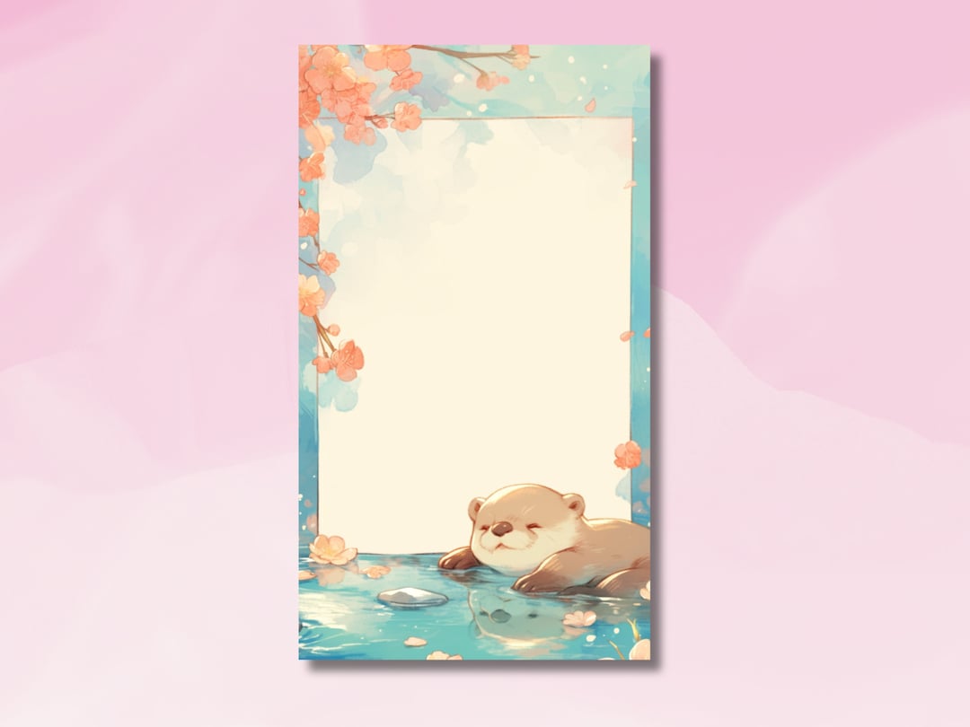 Cute Otter Notepad, Memopad, Otter Notepad, Sea Animal Notepad, Cute ...