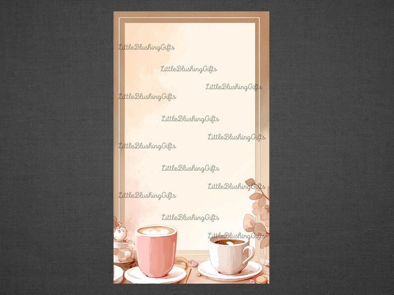 Söt kaffe-anteckningsblock, brunt anteckningsblock, söt kaffemugg-anteckningsblock, söt dryckes-anteckningsblock, kawaii kaffe-anteckningsblock, kaffemuggar bild 2
