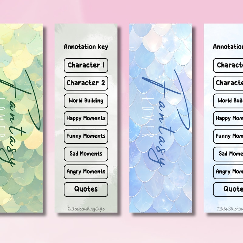 Book Annotation Key - Etsy