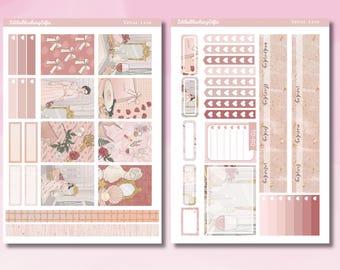 Venus Love Planner Stickers: Pastel A5 Journal Stickersheet