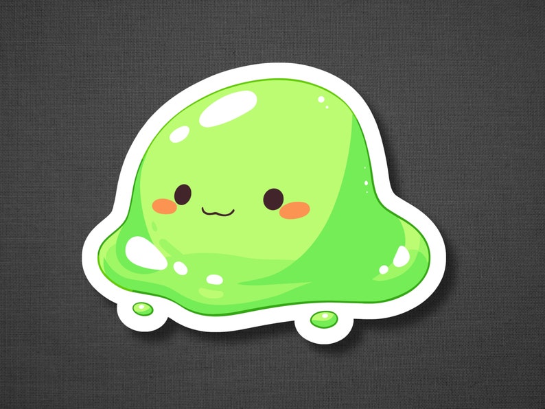 Cute Slime Sticker, Cute Slime, Colorful Slime Sticker, Slime Sticker ...