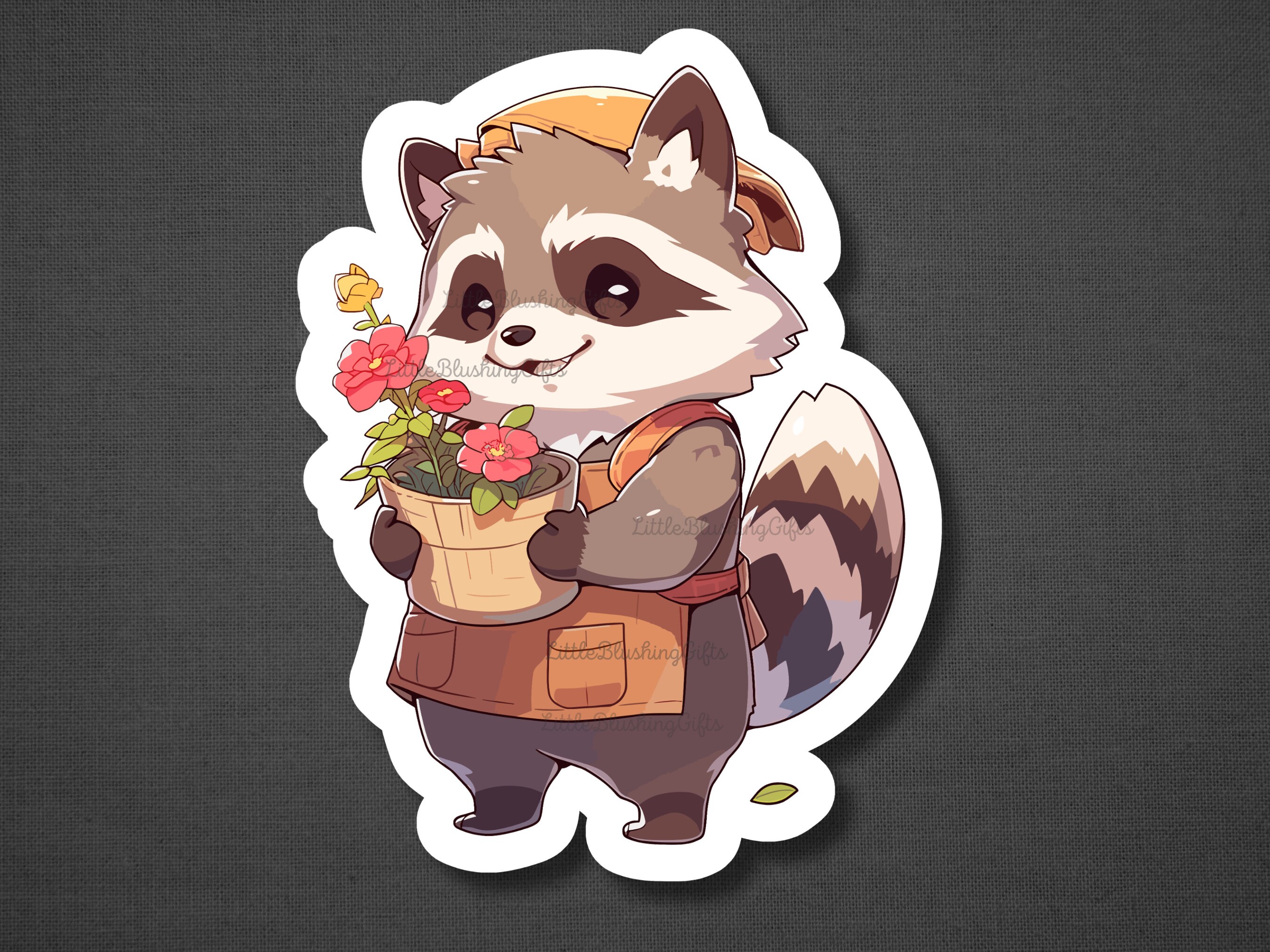 Cute Raccoon Stickers, Raccoon Sticker Set, Animal Sticker, Forest ...