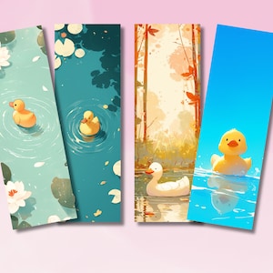 Cute Bookmark, Cute Ducks Bookmark, Ducks Bookmark, Bookmark Collection, Duckie Bookmark Collection, Booklover Gift