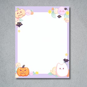 Uroczy notatnik na Halloween, prostokątny notatnik, pastelowy notatnik z dyni, notatnik z duchami i dyniami, notatnik z dynią Jack-O-Lantern