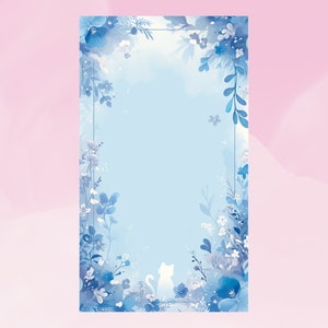 Notatnik Pastel Blue Cat, Notatnik Ghost Cat, Notatnik Cute Cat, Notatnik Pet, Notatnik Memo