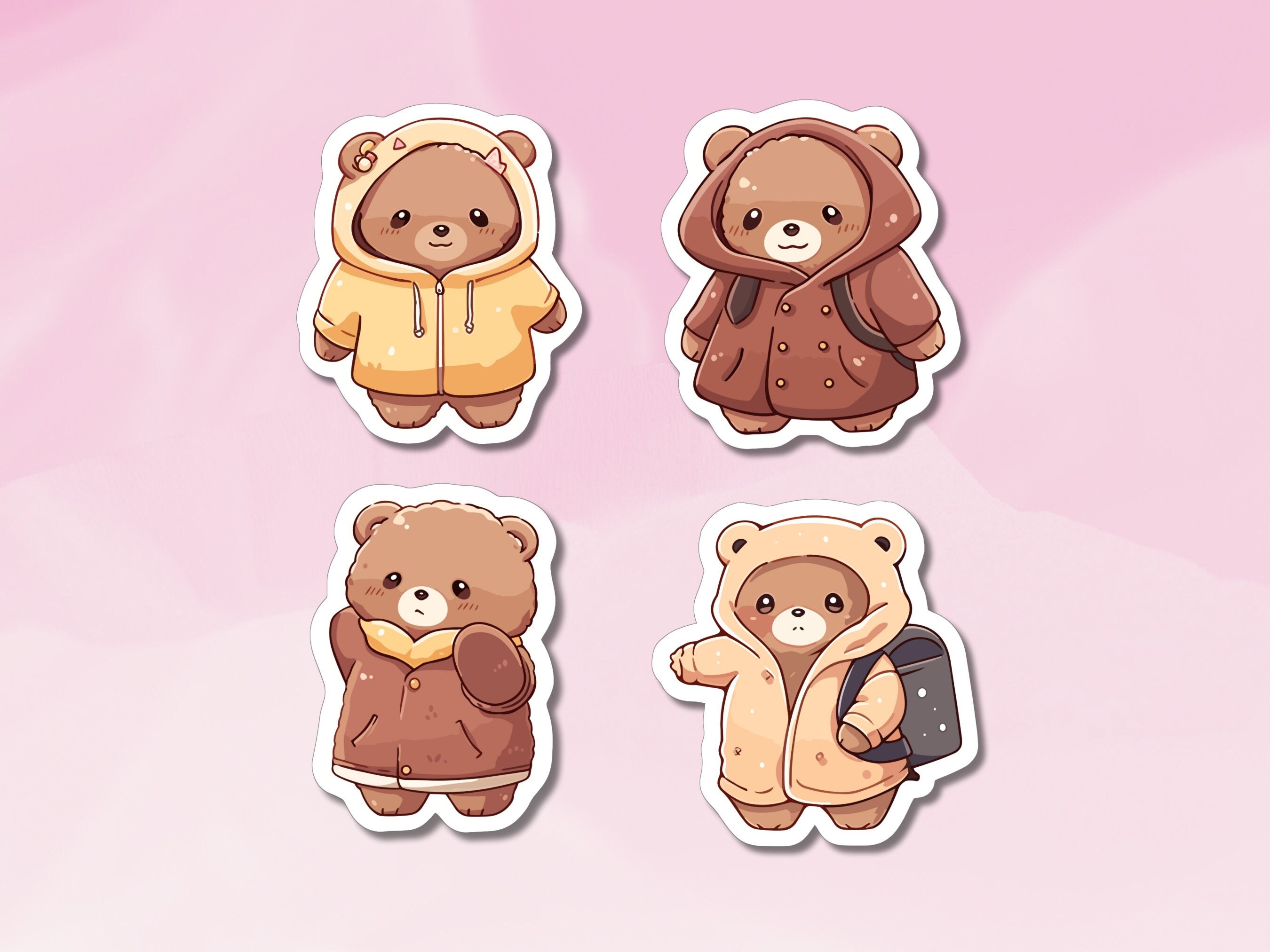 So Cute Bear Kawaii Stickers