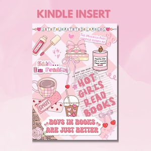 Kindle Paperwhite Insert, Romance and Smut Reader Kindle Insert, Cute Pink Kindle Insert, Insert for Kindle and E-Reader