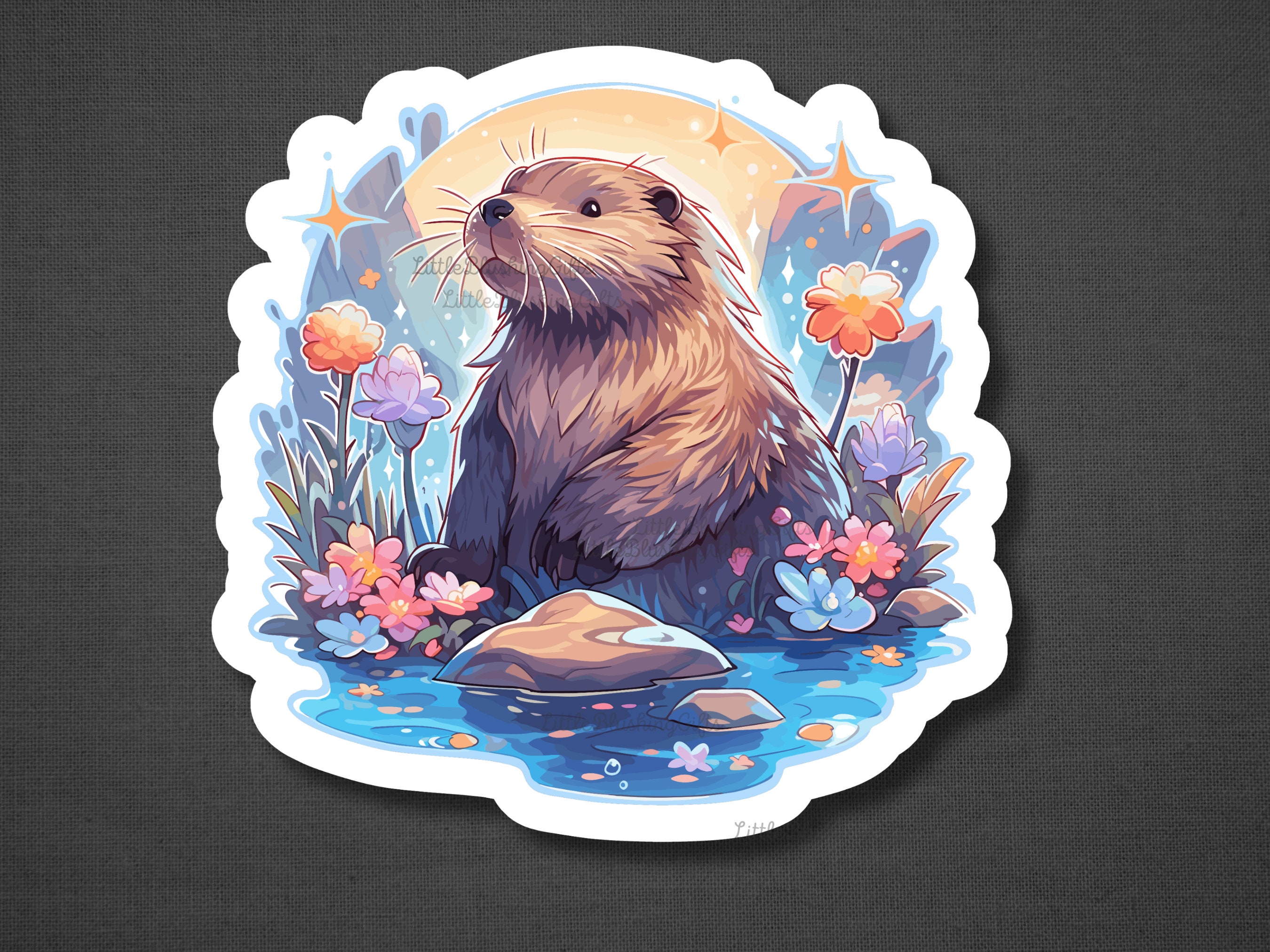 Cute Beaver Stickers, Beaver Sticker Set, Whimsical Beavers, Bujo ...
