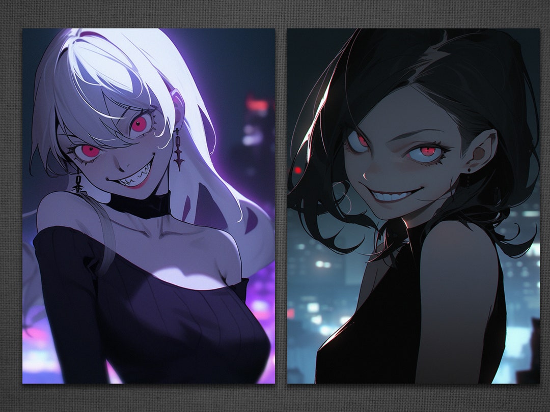 Yandere Crazy Girlfriend Art Print Crazy Girl Wallart Anime Girl Art A6