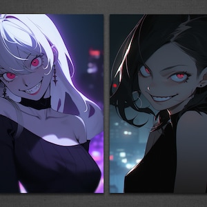 Yandere Crazy Girlfriend Art Print Crazy Girl Wallart Anime Girl Art A6 WALLART