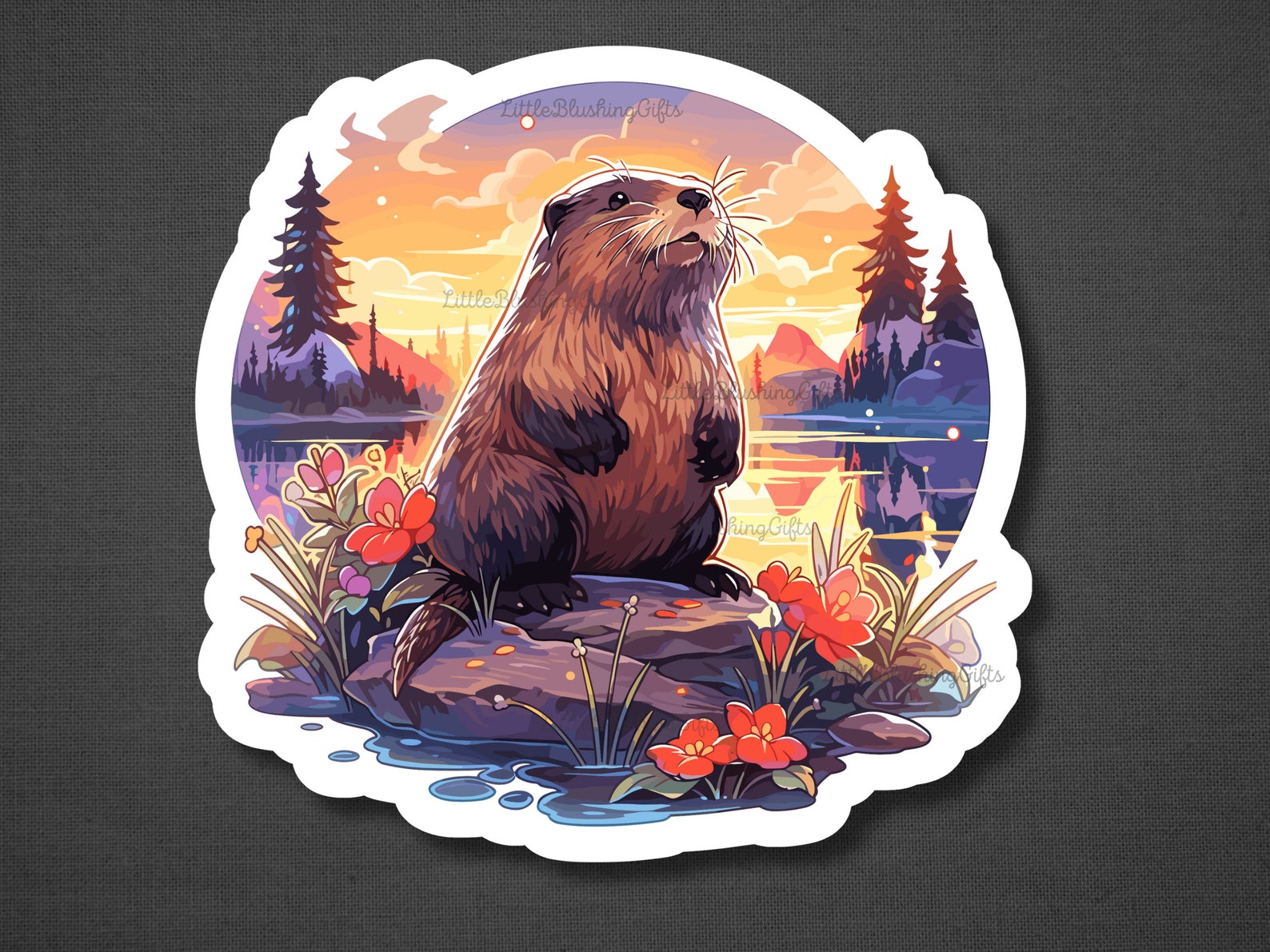 Cute Beaver Stickers, Beaver Sticker Set, Whimsical Beavers, Bujo ...