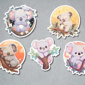 Cute Koala Sticker Set, Sticker Set, Koala Sticker, Cute adorable Koala Sticker, Journal Sticker, Koala Set, Bullet Journal, BuJo Supply