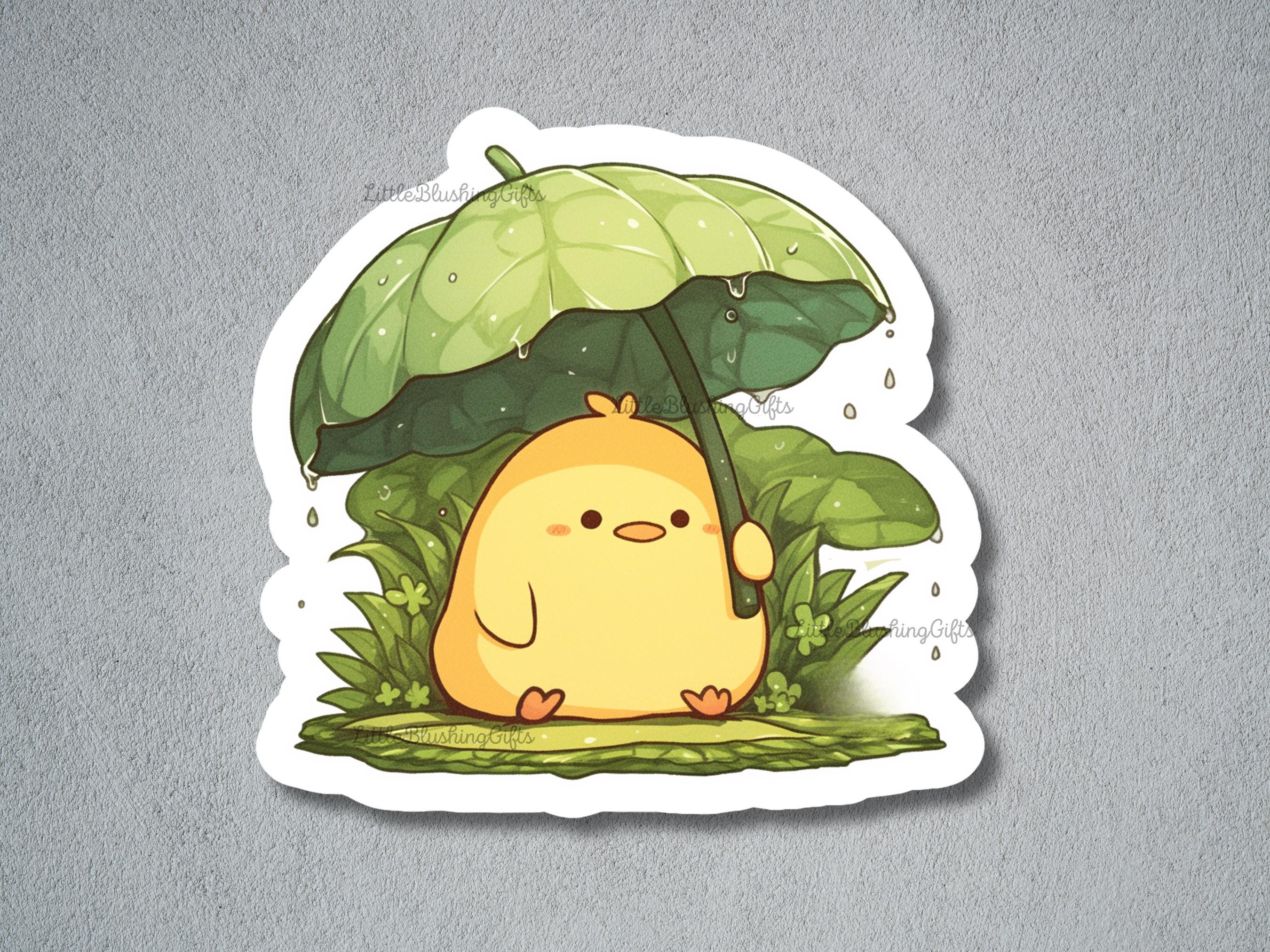 Rainy Spring Day Stickers, Cute Spring Sticker Set, Animal Sticker ...