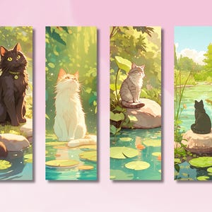 Cute Persian Cat Bookmarks, Cute and Fluffy Persian Cat Design, Persian Park Design Bookmarks, Pet Bookmark, Booklover Gift