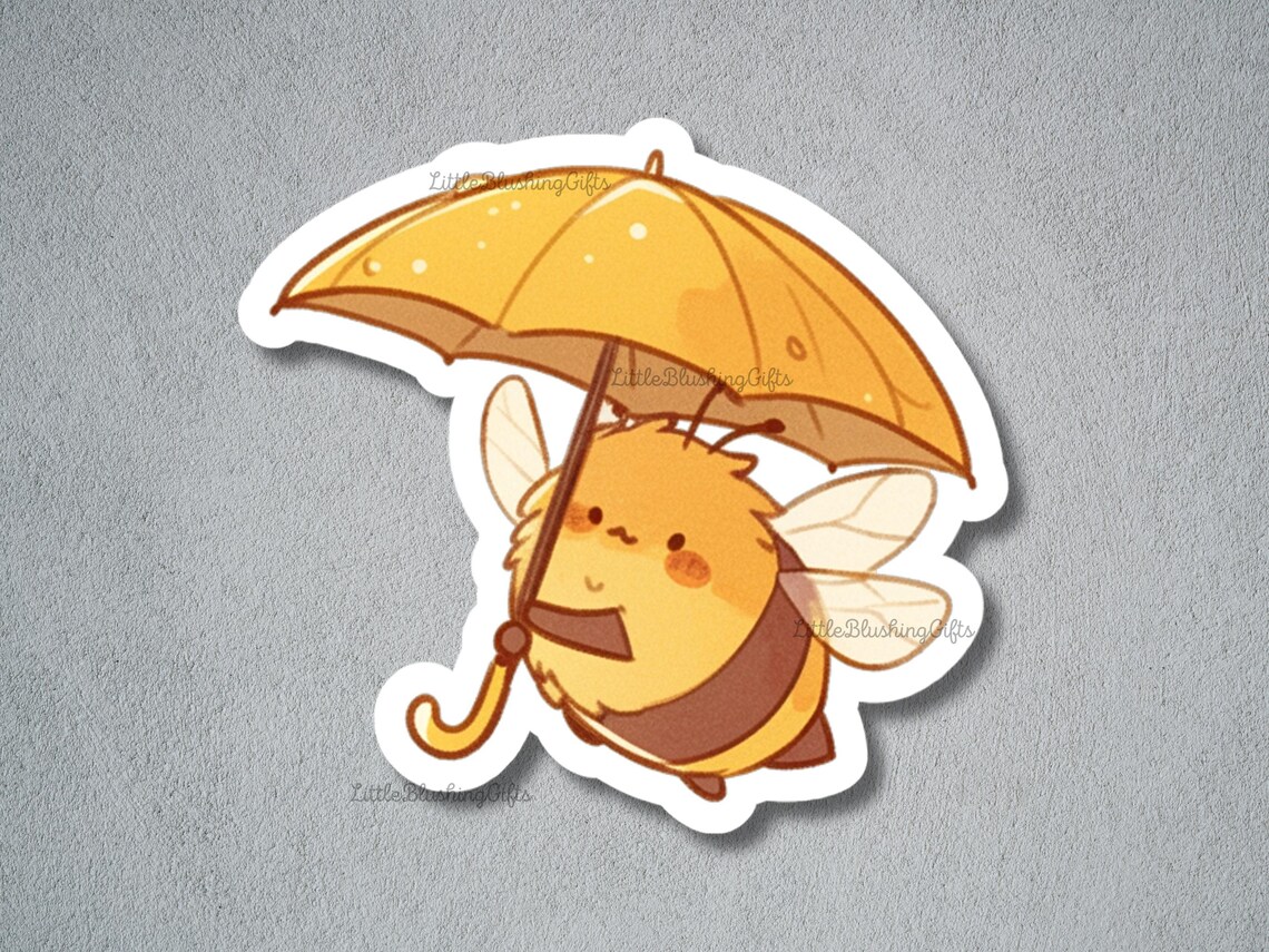 Rainy Spring Day Stickers, Cute Spring Sticker Set, Animal Sticker ...