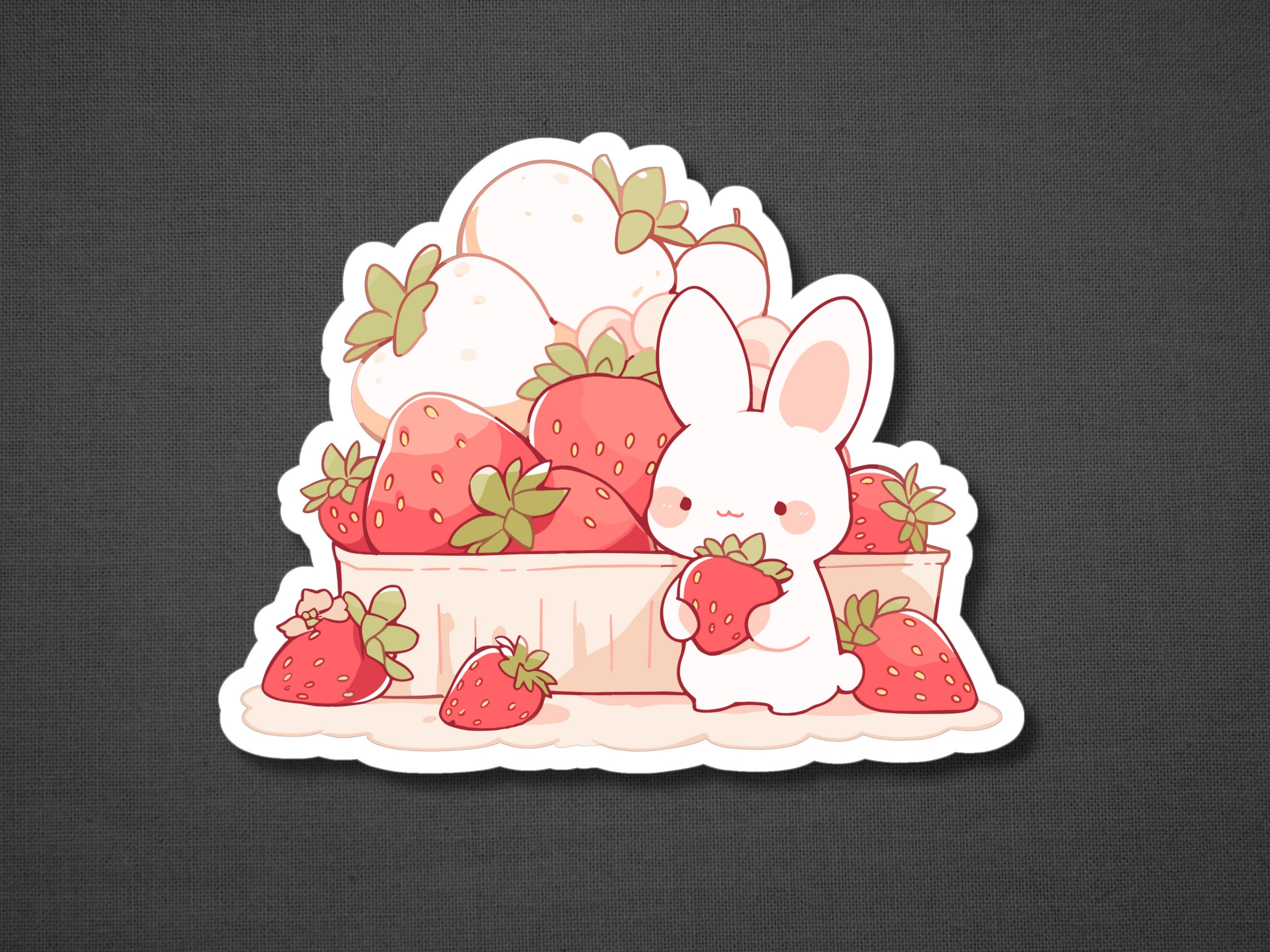 Cute Strawberry Sticker, Strawberry Sticker Set, Decorative Sticker ...
