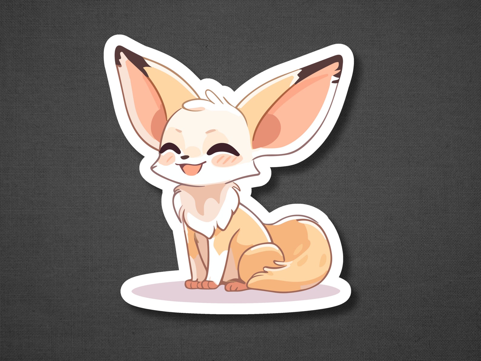 Cute Fennec Fox Stickers, Fennec Fox Sticker Set, Animal Sticker, Fox ...