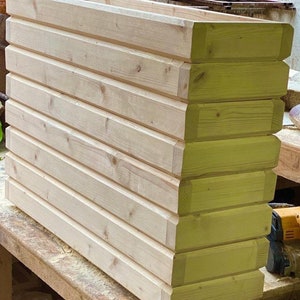 Gran caja de jardinería de madera contemporánea flotante | Etsy