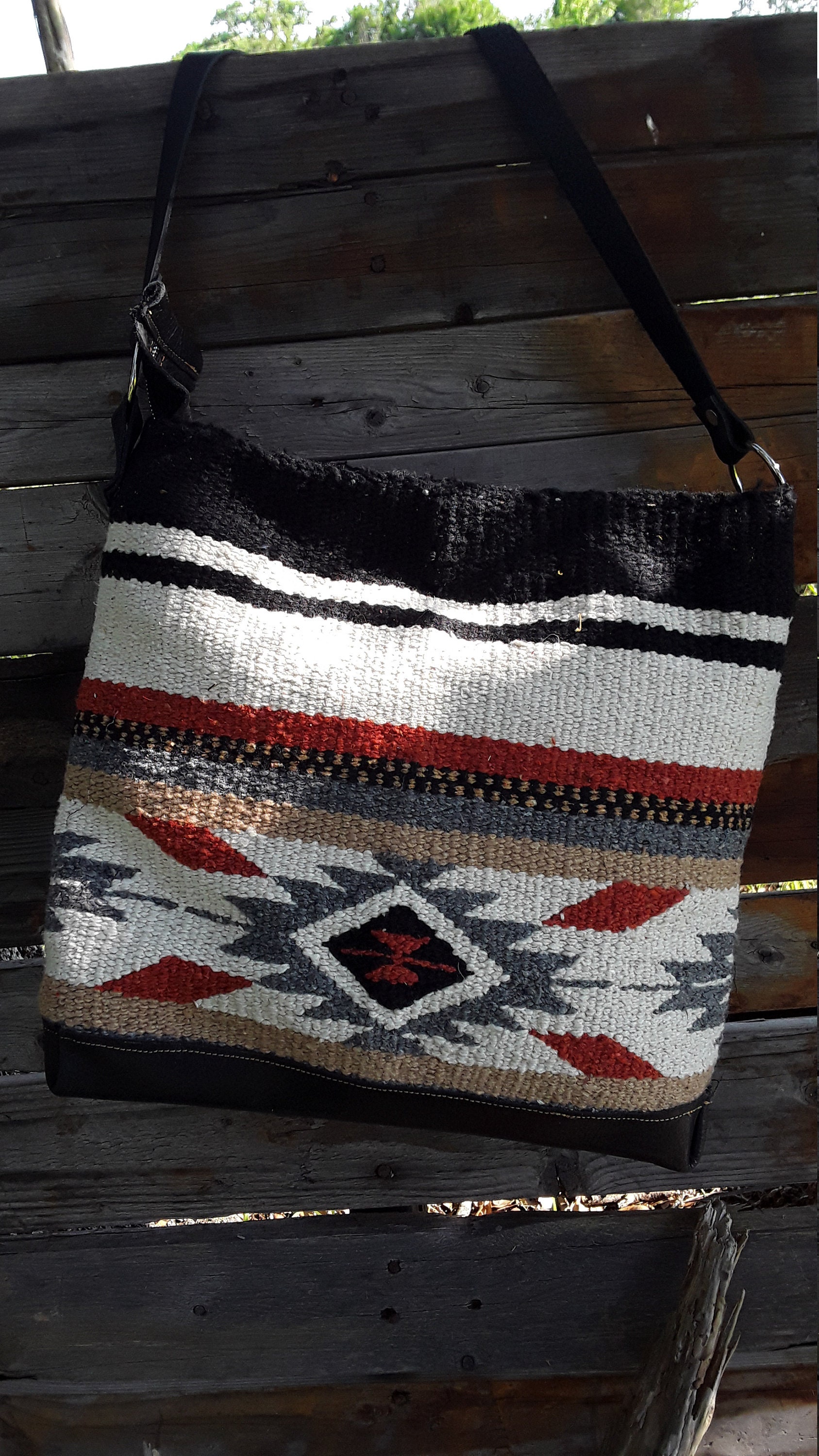 Saddle Blanket Leather Diamond Cross Purse. Etsy New Zealand