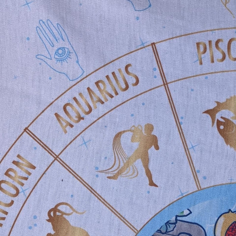Tarot Cloth High Priestess Zodiac Astrology Horoscope