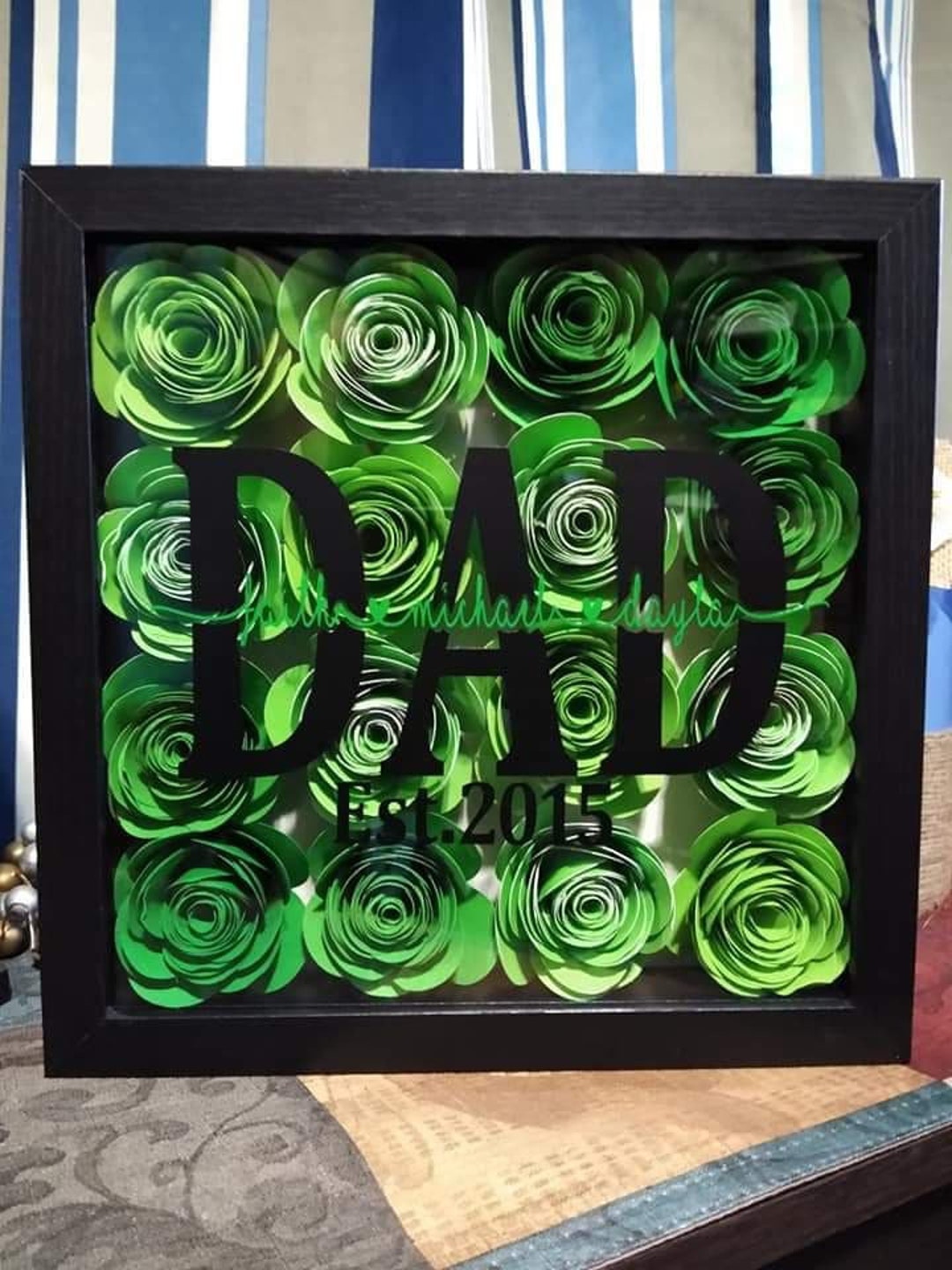 Personalized Dad Flower Box Etsy