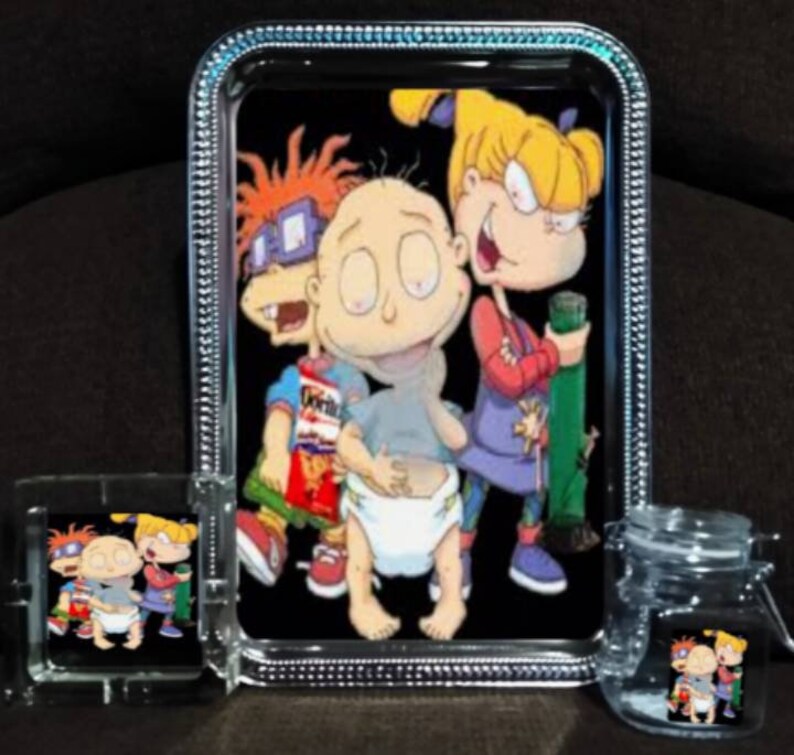 Cartoon Tray Set 90s Rolling Tray Rugrats Rolling Tray Etsy