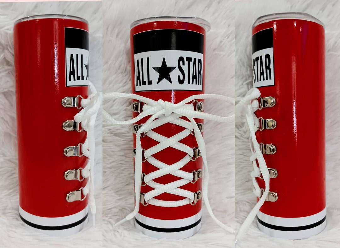 Shoe Tumbler 3D Cups Shoe Lace Cup Converse Tumbler Sneakers Cup Shoe Laces All Star Tumbler 20oz Tumbler 3D Tumblers Etsy