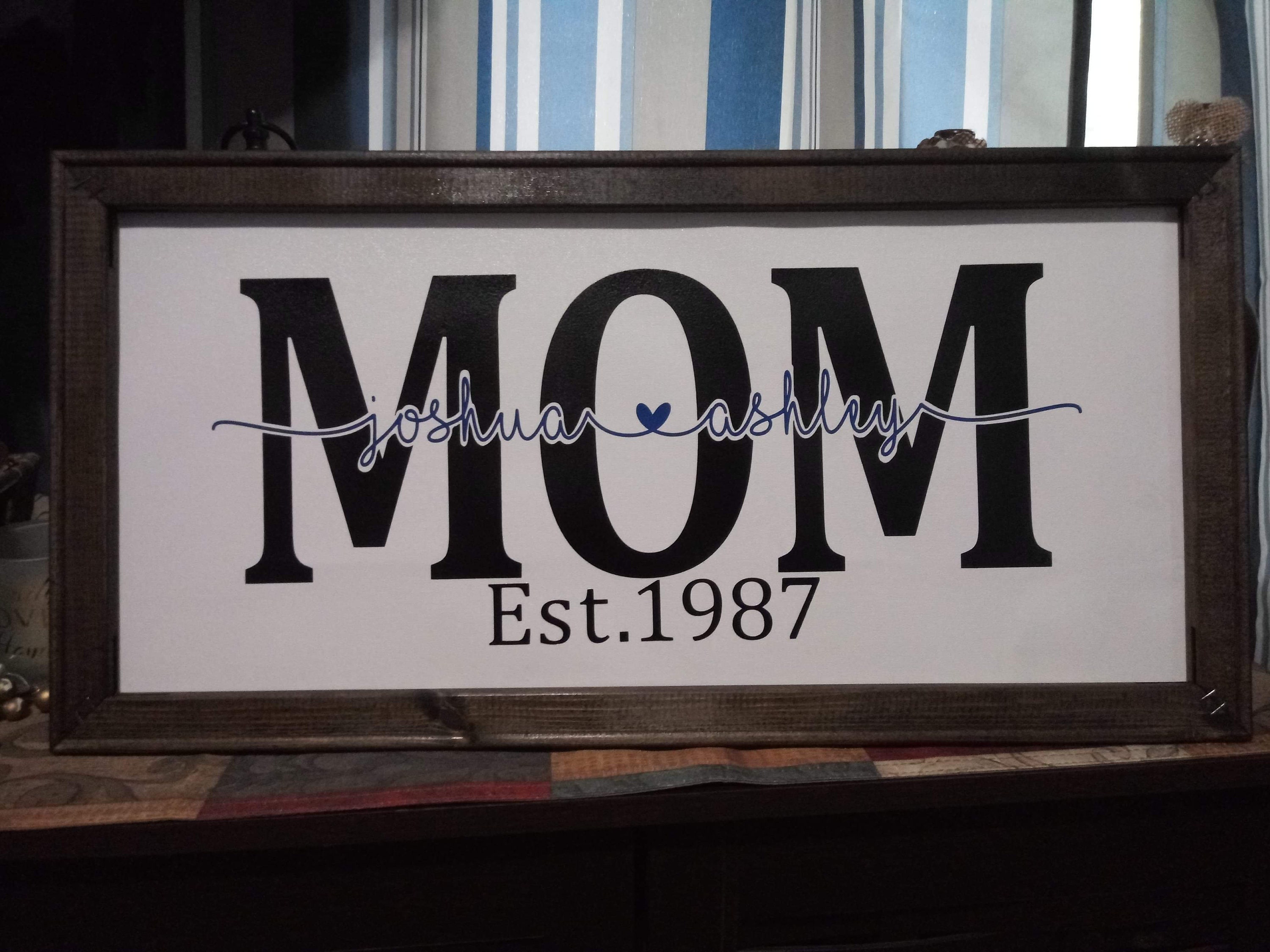 Mom Example. Sign Personalized Mom Sign - Etsy