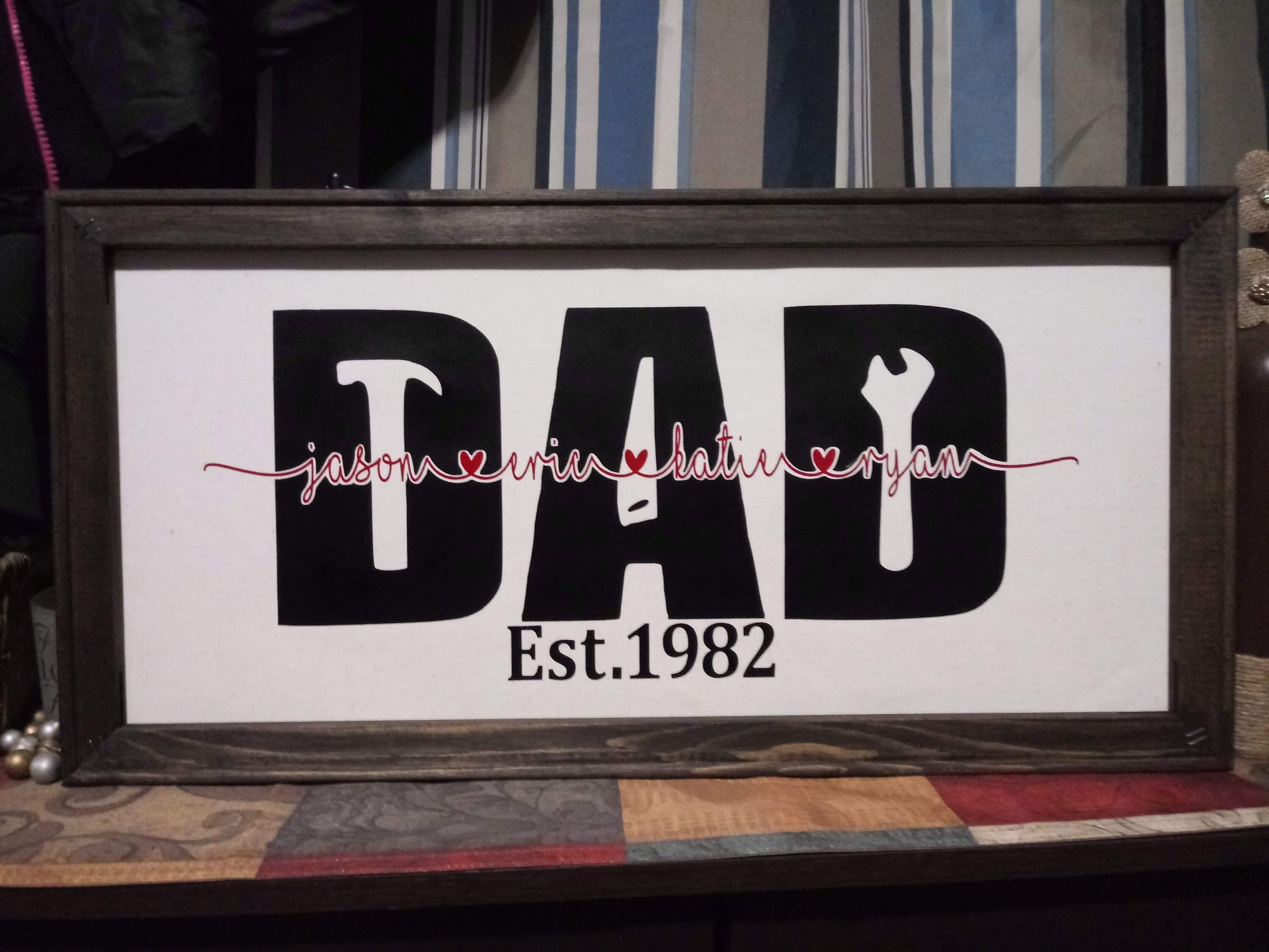 Father Figure Sign Personalized Dad Sign - Etsy
