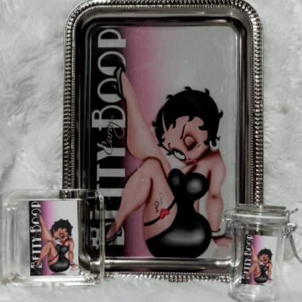 Betty Tray Set | Cartoon Tray | Betty Smoke Tray