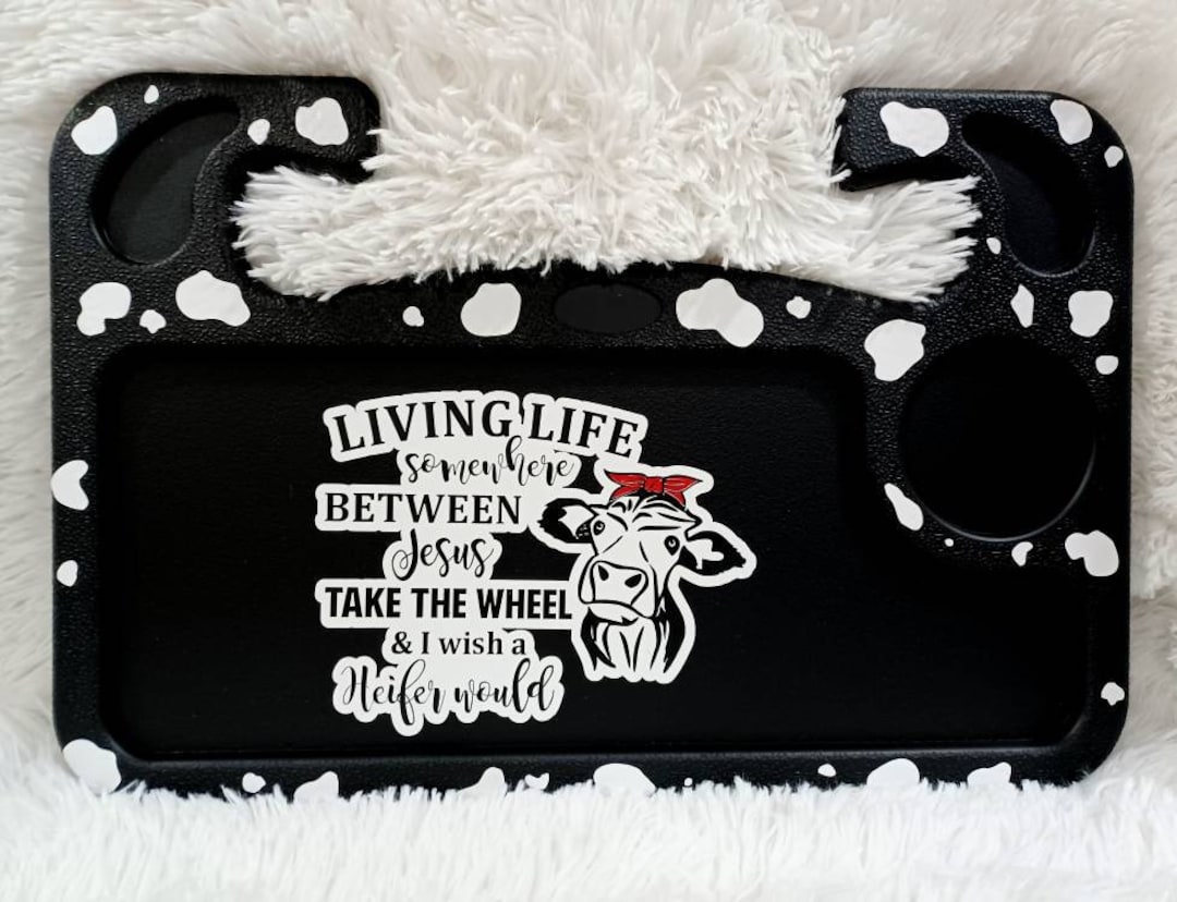 Cow Steering Wheel Tray Cow Gifts Heifer Tray Etsy